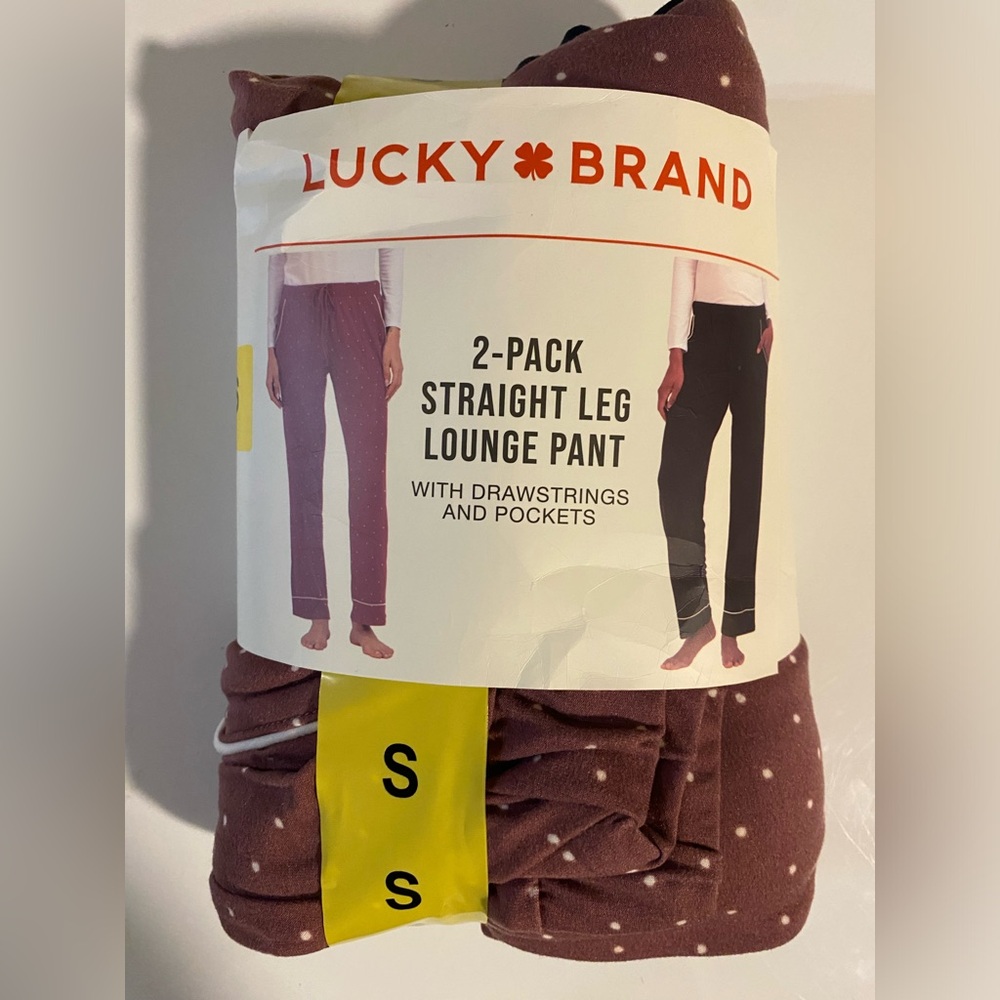 Lucky Brand Women  2-pack Straight Leg Lounge Pant, Size: S